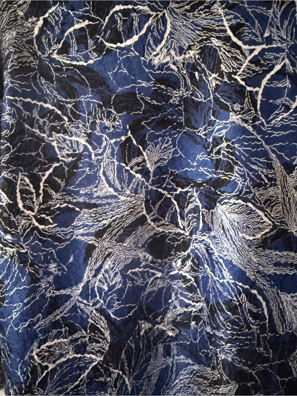 CHICO’S Blue Floral Open-Front Jacket - Picture 8 of 9